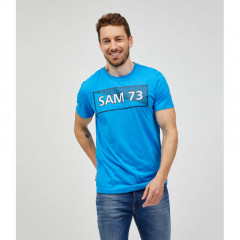 SAM 73 Pánské triko FENRI Modrá