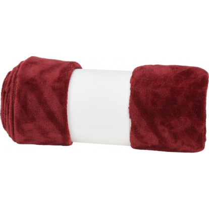 HOMESTYLING Deka flanel 130 x 160 cm burgundy červená KO-AAE332050