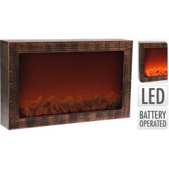PROGARDEN Elektrický krb s LED plameny 60 x 37 cm KO-ADA100430