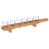 - sada panákových skleniček v dřevěném stojanu - držák vyrobený z bambusového dřeva - celý stojan se sklenicemi lze pomocí rukojeti pohodlně přenášet jednou rukou - perfektní doplněk na party, oslavu či grilovačku a ...