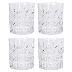 EXCELLENT HOUSEWARE Sklenice broušené whiskey EXCELLENT sada 4 ks KO-YE6300830