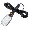 Spolehlivá, svítící LED lampa pro kutily vybavená 25 silnými LED diodami - nenahraditelná v dílnách a službách, garážích pro kutily, kempování, noční výlety, ve stanu nebo dokonce při výměně kola. 9 metrů dlouhý napájecí kabel, magnetický držák a otočný háček pro snadné použití. 