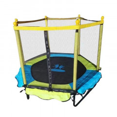 Dětská trampolína SEDCO D03 - 139 cm s ochrannou sítí - zelená