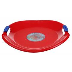 Sáňkovací talíř TORNÁDO SUPER PLASTKON 56 cm - červená