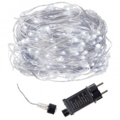 LED řetěz Nano - 48m, 480LED, 8 funkcí, IP44, studená bílá