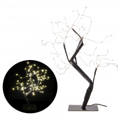 LED Stromek Bonsai černá - 45cm, 90LED, IP44, teplá bílá