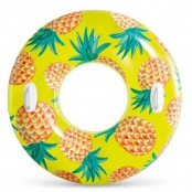 Nafukovací kruh INTEX 56261 TROPICAL FRUIT 107 cm - žlutá