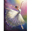 Diamantové malování 40x30 cm, Baletka Springos ART