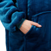 Mikinová deka Oversized tmavě modrá SPRINGOS
