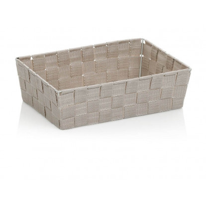 KELA Košík Alvaro 30x21 cmplast stříbrná šedá KL-24567