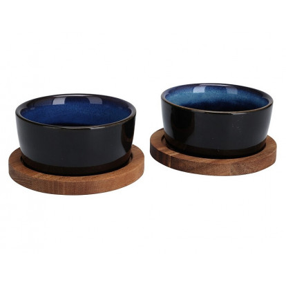 EXCELLENT HOUSEWARE Servírovací misky kamenina sada 4 ks modrá KO-278000700modr