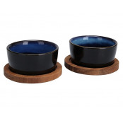EXCELLENT HOUSEWARE Servírovací misky kamenina sada 4 ks modrá KO-278000700modr