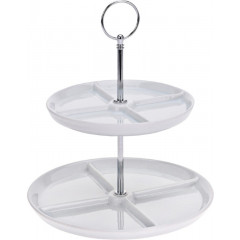 EXCELLENT HOUSEWARE Etažér dvoupatrový porcelánový KO-795880410