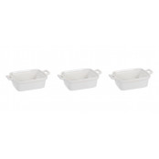 EXCELLENT Zapékací misky porcelánové sada 3 ks obdélník KO-798000090obde