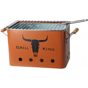 PROGARDEN Přenosný gril na dřevěné uhlí GRILL KING 43 x 20 cm cihlová KO-C83000140