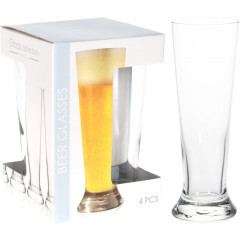 EXCELLENT HOUSEWARE Sklenice na pivo sada 4 ks 370 ml KO-CC7000340