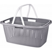 EXCELLENT HOUSEWARE Koš na prádlo s rukojeťmi 60 x 40 cm šedý KO-Y54231150seda
