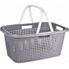 EXCELLENT HOUSEWARE Koš na prádlo s rukojeťmi 60 x 40 cm šedý KO-Y54231150seda