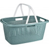 EXCELLENT HOUSEWARE Koš na prádlo s rukojeťmi 60 x 40 cm zelený KO-Y54231150zele