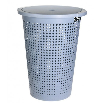 EXCELLENT HOUSEWARE Koš na prádlo s víkem 35 l 40 x 52 cm modrý KO-Y54231170modr