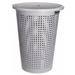 EXCELLENT HOUSEWARE Koš na prádlo s víkem 35 l 40 x 52 cm šedý KO-Y54231170seda