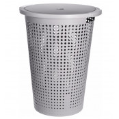 EXCELLENT HOUSEWARE Koš na prádlo s víkem 35 l 40 x 52 cm šedý KO-Y54231170seda