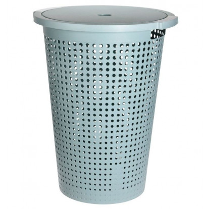 EXCELLENT HOUSEWARE Koš na prádlo s víkem 35 l 40 x 52 cm zelený KO-Y54231170zele