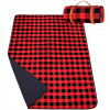 Pikniková deka 200x150 cm, černo-červená SPRINGOS RETRO