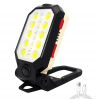 Přenosná kompaktní lampa vybavená silnými COB LED diodami. Fyzický vypínač, vestavěná baterie, regulace výkonu světla. Indikátor stavu baterie, vybaveno magnetem pro lepší uchycení na kovový povrch. Nenahraditelná v dílnách, servisech nebo v kutilských garážích. 