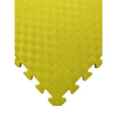 TATAMI-TAEKWONDO PUZZLE - Jednobarevná - 100x100x1,0 cm- podložka na cvičení - žlutá