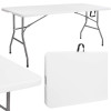 Cateringový stůl skládací 180x75 cm, bílý SPRINGOS BANQUET