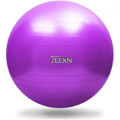 Gymnastický míč ZLEXN Yoga Ball 65 cm - fialová