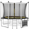 Kompletně vybavená venkovní trampolína s vnitřní ochrannou sítí, schůdky a vakem na boty. Průměr 366 cm (12FT), masivní ocelová konstrukce, nosnost 200 kg. Kvalitní materiály a provedení, certifikace. Bezpečná zábava pro vaše děti.