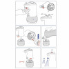 KELA Dávkovač mýdla Aurie Comfort ABS plast bílá 350 ml KL-24512
