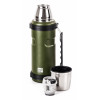 Termoska G21 na pití, 1000 ml, khaki zelená s rukojetí