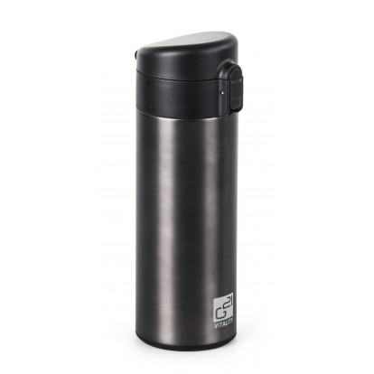 Termoska G21 na pití, 350 ml, ocelově šedá