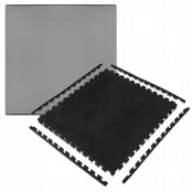 Pěnová podložka na podlahu 100x100x4 cm SPRINGOS TATAMI černo-šedá