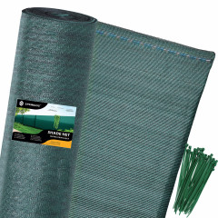Stínící tkanina 150cm x 50m, 65% zastínění, zelená SPRINGOS SN0021