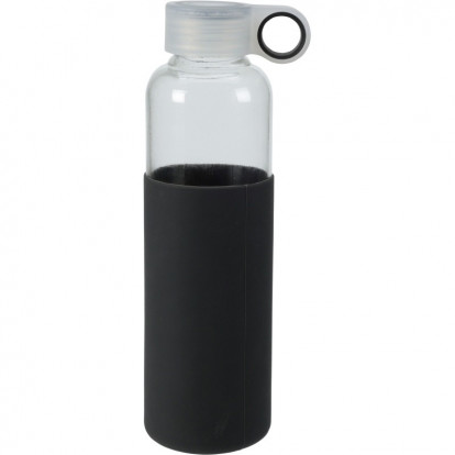 EXCELLENT Láhev na nápoje skleněná s obalem 550 ml černá KO-170487100cern