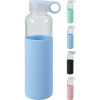 EXCELLENT HOUSEWARE Láhev na nápoje skleněná s obalem 550 ml modrá KO-170487100modr