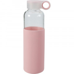EXCELLENT Láhev na nápoje skleněná s obalem 550 ml růžová KO-170487100ruzo