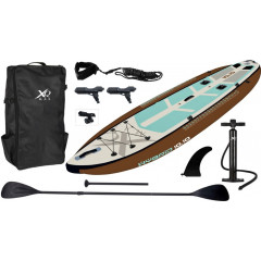XQMAX Paddleboard pádlovací prkno 330 cm s kompletním příslušenstvím hnědá KO-8DP001530