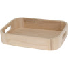 EXCELLENT HOUSEWARE Tác servírovací dřevo sada 3 ks světle hnědá KO-MB5000180