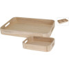 EXCELLENT HOUSEWARE Tác servírovací dřevo sada 3 ks světle hnědá KO-MB5000180