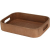 EXCELLENT HOUSEWARE Tác servírovací dřevo sada 3 ks tmavě hnědá KO-MB5000190