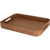 EXCELLENT HOUSEWARE Tác servírovací dřevo sada 3 ks tmavě hnědá KO-MB5000190