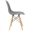 Designová židle SPRINGOS MILANO tmavě šedá