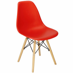 Designová židle SPRINGOS MILANO červená