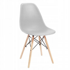 Designová židle SPRINGOS MILANO světle šedá