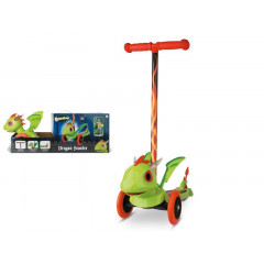 Koloběžka MONDO 25588 DRAGON 3D SCOOTER - zelená